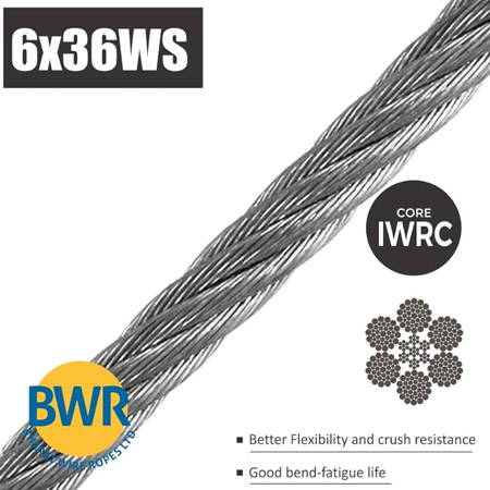 6X36-wire-rope سیم بکسل فولادی 6X36 جرثقیل کرین